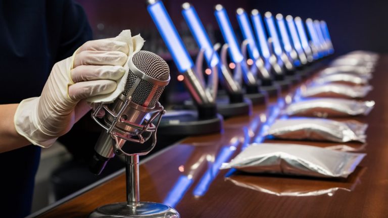 clean mic safe singing
