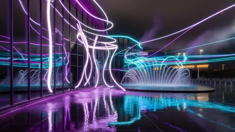 casino s water light features