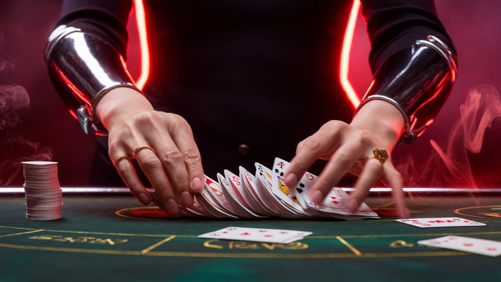 gambling with electric cards