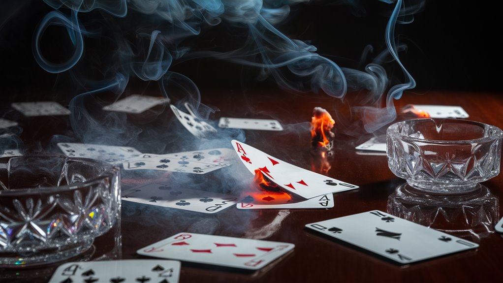 poker cards smoking effects