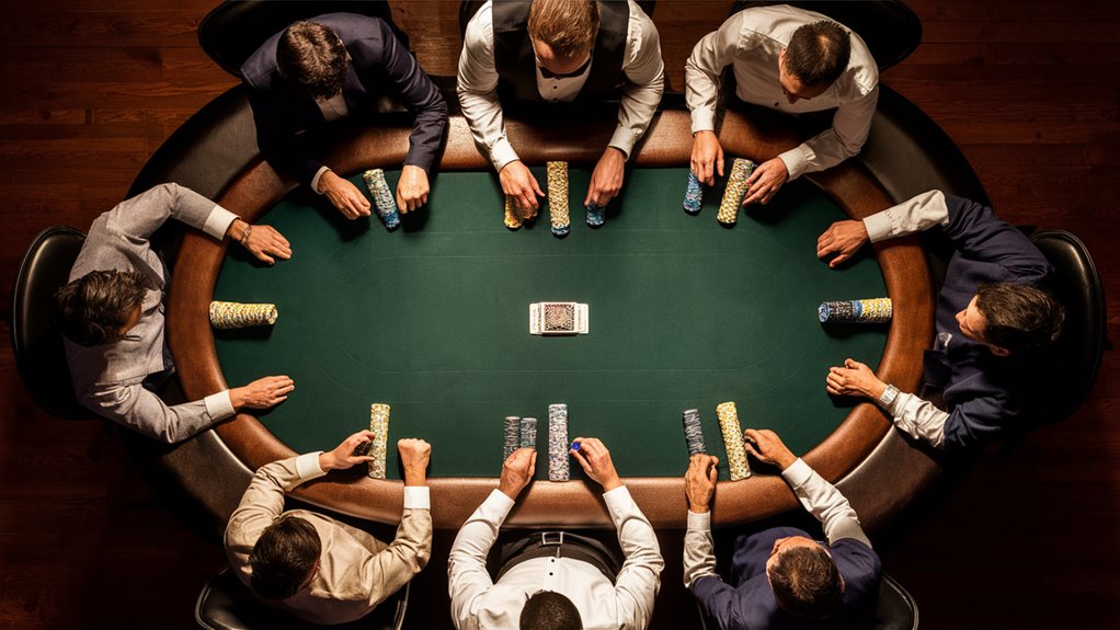 positioning around card table