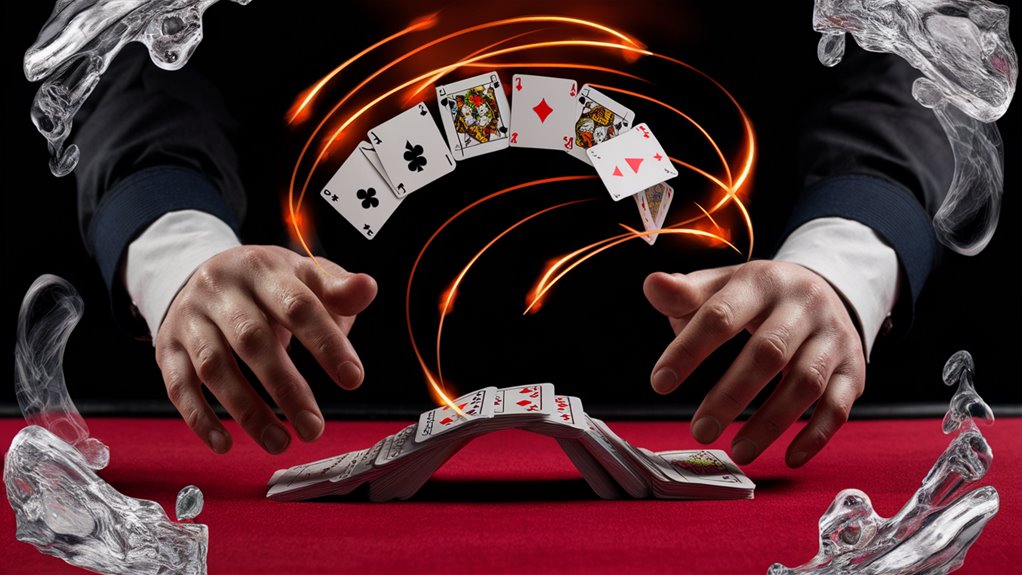 precise gambling card dealer
