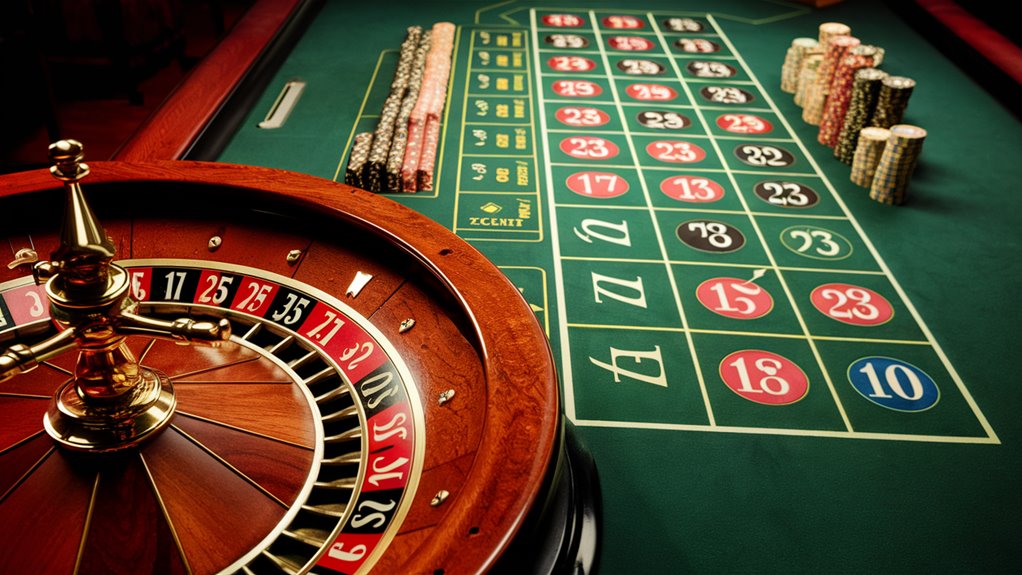 roulette wheel betting arrangements