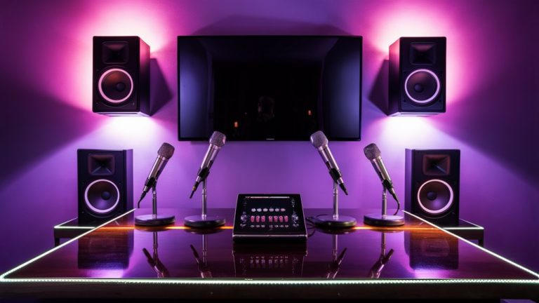 venue karaoke equipment setup