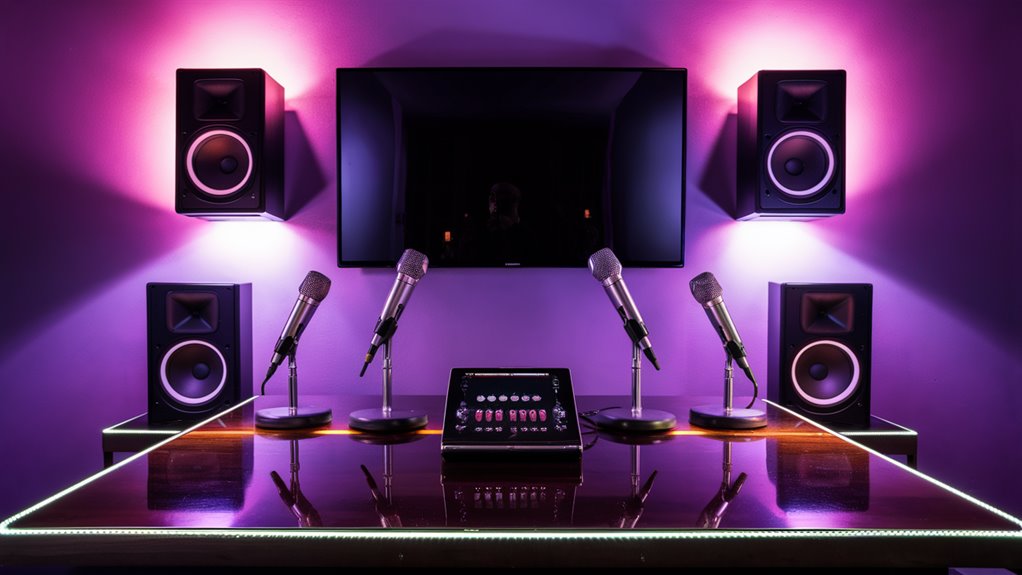 venue karaoke equipment setup