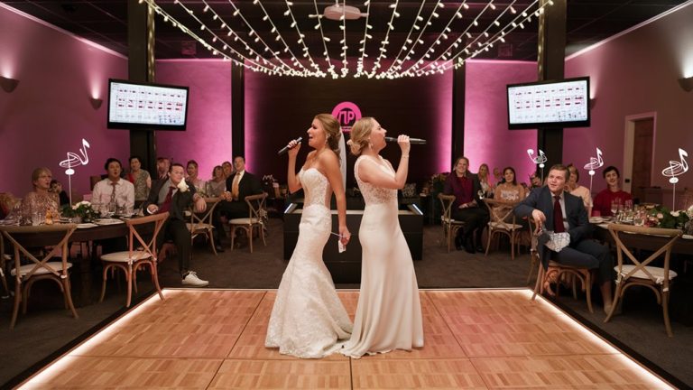 wedding reception karaoke party