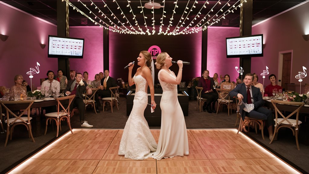 wedding reception karaoke party